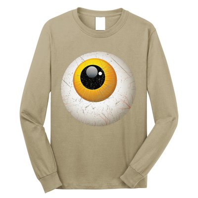 Funny Sarcastic Halloween Horrible Spooky Scary Eyeball Long Sleeve Shirt