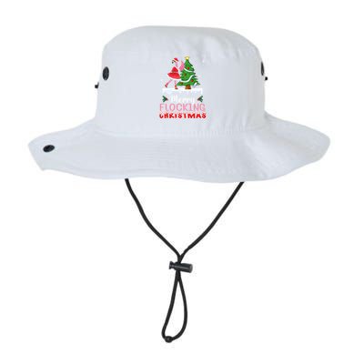 Flamingo Santa Hat Dancing On Snow Merry Flocking Christmas Funny Gift Legacy Cool Fit Booney Bucket Hat