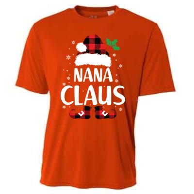 Fun Santa Hat Christmas Costume Family Matching Nana Claus Great Gift Cooling Performance Crew T-Shirt