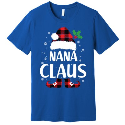 Fun Santa Hat Christmas Costume Family Matching Nana Claus Great Gift Premium T-Shirt