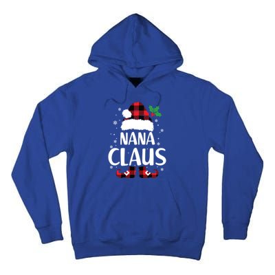 Fun Santa Hat Christmas Costume Family Matching Nana Claus Great Gift Tall Hoodie