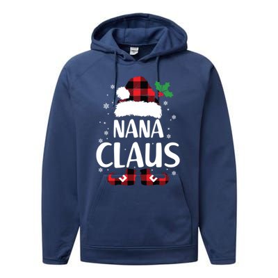 Fun Santa Hat Christmas Costume Family Matching Nana Claus Great Gift Performance Fleece Hoodie