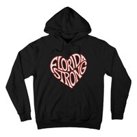 Florida Strong Heart State Pride Typography Hoodie