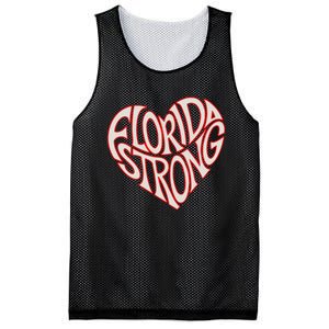 Florida Strong Heart State Pride Typography Mesh Reversible Basketball Jersey Tank