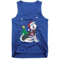 Funny Siberian Husky Christmas Dog Lover Gift Tank Top