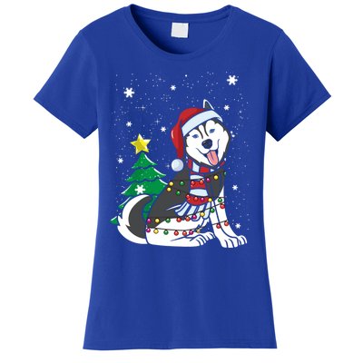 Funny Siberian Husky Christmas Dog Lover Gift Women's T-Shirt