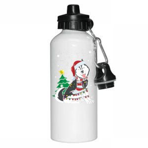 Funny Siberian Husky Christmas Dog Lover Gift Aluminum Water Bottle