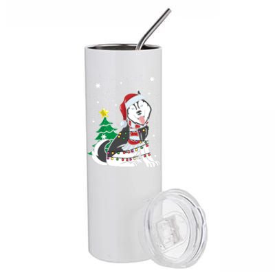 Funny Siberian Husky Christmas Dog Lover Gift Stainless Steel Tumbler