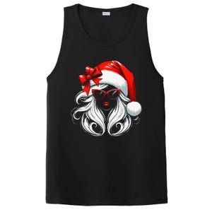 Female Santa Hat Sunglasses Grandma Mom Girl Christmas PosiCharge Competitor Tank