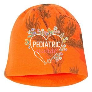 Floral Stethoscope Heart Nursing Pediatric Nurse Gift Kati - Camo Knit Beanie