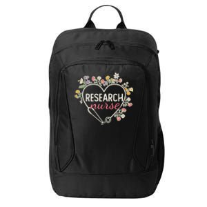 Floral Stethoscope Heart Nursing Research Nurse Gift City Backpack