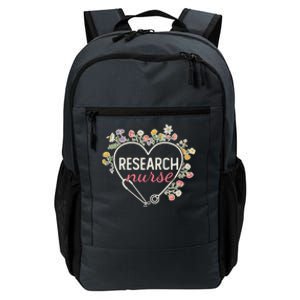 Floral Stethoscope Heart Nursing Research Nurse Gift Daily Commute Backpack