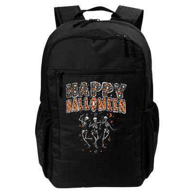 Funny Spooky Happy Halloween Dancing Skeletons Backpack