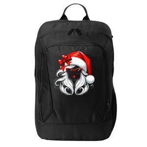 Female Santa Hat Sunglasses Grandma Mom Wo Girl Christmas City Backpack