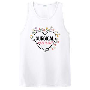 Floral Stethoscope Heart Nursing Surgical Nurse Gift PosiCharge Competitor Tank