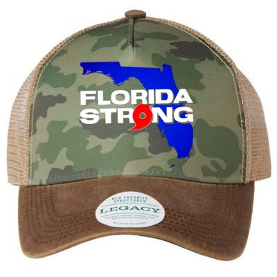 Florida Strong Hurricane Ian Support Football Legacy Tie Dye Trucker Hat