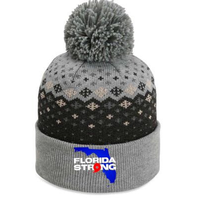 Florida Strong Hurricane Ian Support Football The Baniff Cuffed Pom Beanie