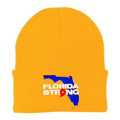 Florida Strong Hurricane Ian Support Football Knit Cap Winter Beanie