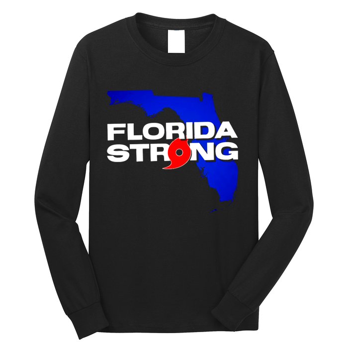 Florida Strong Hurricane Ian Support Football Long Sleeve Shirt