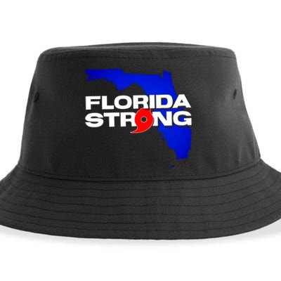 Florida Strong Hurricane Ian Support Football Sustainable Bucket Hat