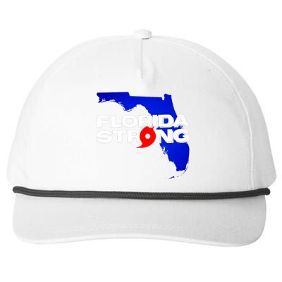 Florida Strong Hurricane Ian Support Football Snapback Five-Panel Rope Hat