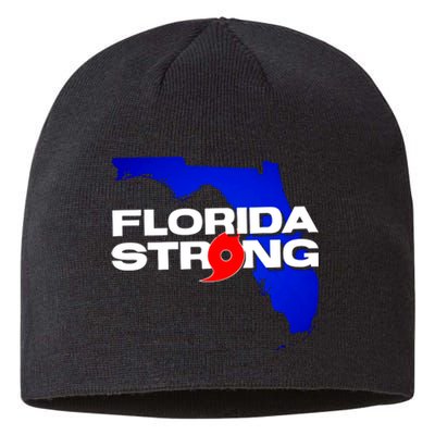 Florida Strong Hurricane Ian Support Football Sustainable Beanie