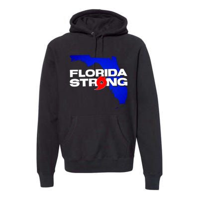 Florida Strong Hurricane Ian Support Football Premium Hoodie