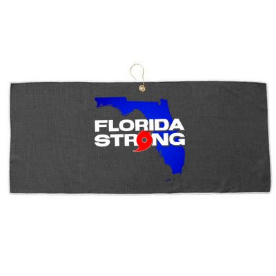 Florida Strong Hurricane Ian Support Football Large Microfiber Waffle Golf Towel