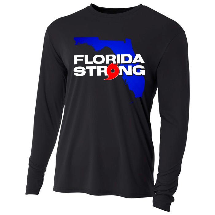 Florida Strong Hurricane Ian Support Football Cooling Performance Long Sleeve Crew