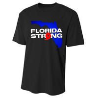 Florida Strong Hurricane Ian Support Football Performance Sprint T-Shirt