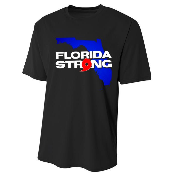 Florida Strong Hurricane Ian Support Football Performance Sprint T-Shirt