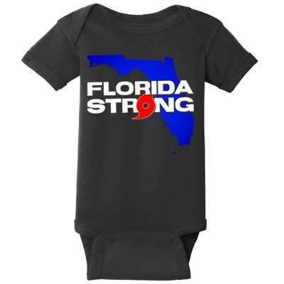 Florida Strong Hurricane Ian Support Football Baby Bodysuit