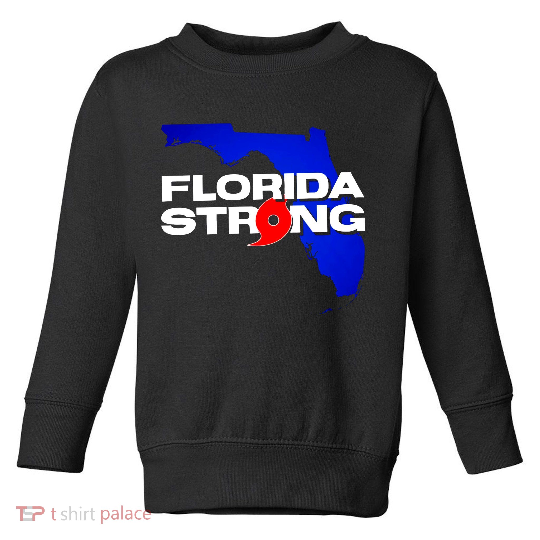 Florida Strong Hurricane Ian Support Football Toddler Sweatshirt