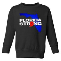 Florida Strong Hurricane Ian Support Football Toddler Sweatshirt