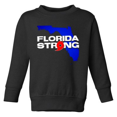 Florida Strong Hurricane Ian Support Football Toddler Sweatshirt