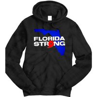 Florida Strong Hurricane Ian Support Football Tie Dye Hoodie