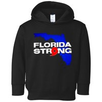 Florida Strong Hurricane Ian Support Football Toddler Hoodie