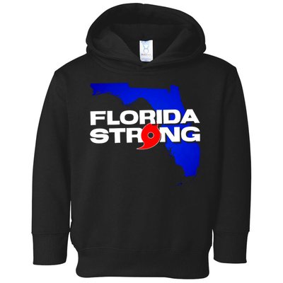 Florida Strong Hurricane Ian Support Football Toddler Hoodie