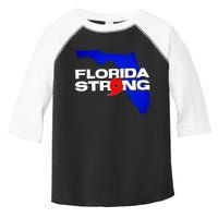 Florida Strong Hurricane Ian Support Football Toddler Fine Jersey T-Shirt