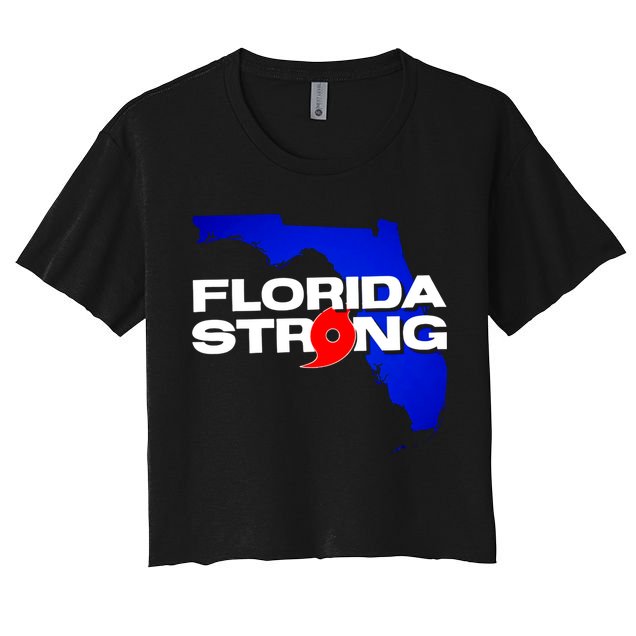 Florida Strong Hurricane Ian Support Football Crop Top