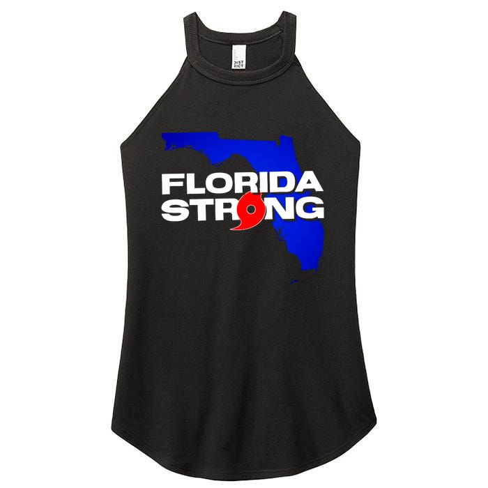 Florida Strong Hurricane Ian Support Football Women's Perfect Tri Rocker Tank