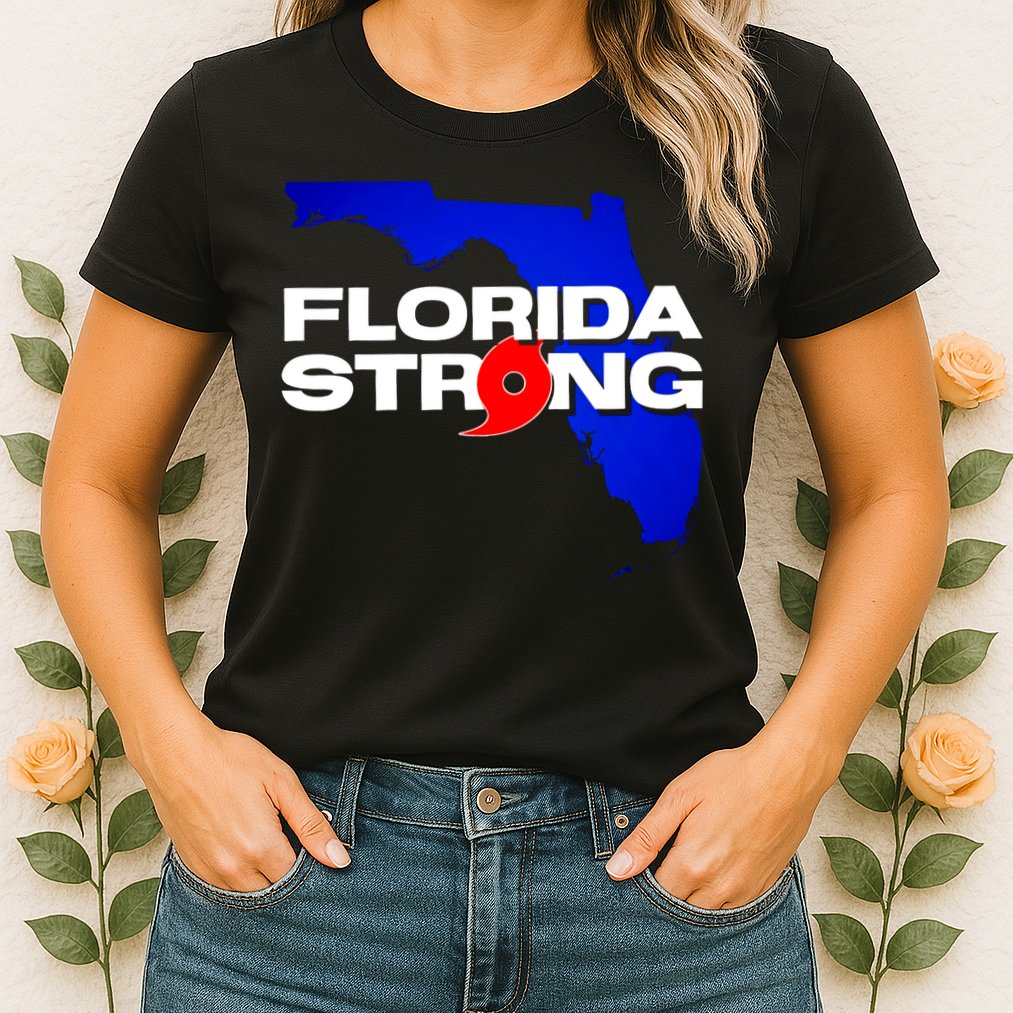 Florida Strong Hurricane Ian Support Football Womens T-Shirt