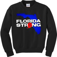 Florida Strong Hurricane Ian Support Football Kids Sweatshirt