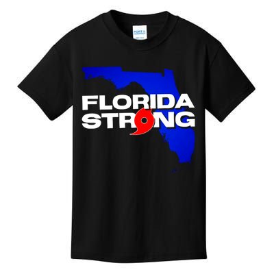 Florida Strong Hurricane Ian Support Football Kids T-Shirt