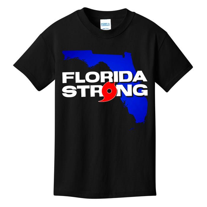 Florida Strong Hurricane Ian Support Football Kids T-Shirt