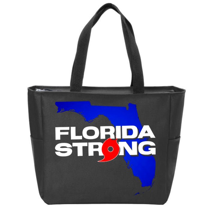 Florida Strong Hurricane Ian Support Football Zip Tote Bag