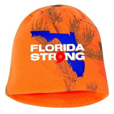 Florida Strong Hurricane Ian Support Football Kati - Camo Knit Beanie