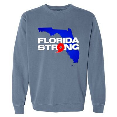 Florida Strong Hurricane Ian Support Football Garment-Dyed Sweatshirt