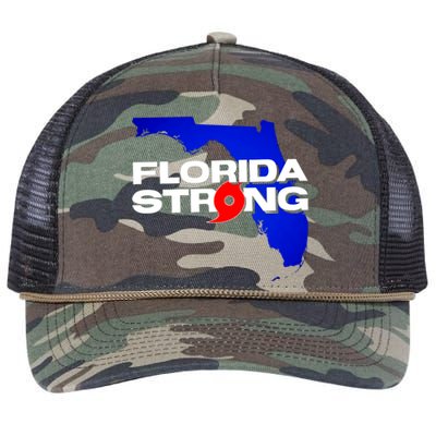 Florida Strong Hurricane Ian Support Football Retro Rope Trucker Hat Cap