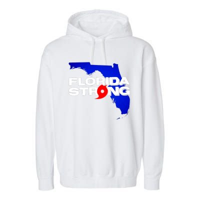 Florida Strong Hurricane Ian Support Football Garment-Dyed Fleece Hoodie